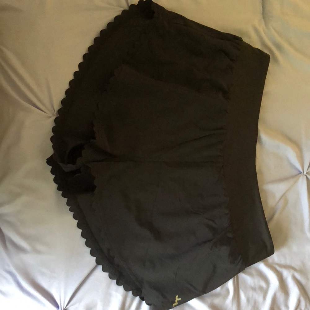 Black athletic shorts